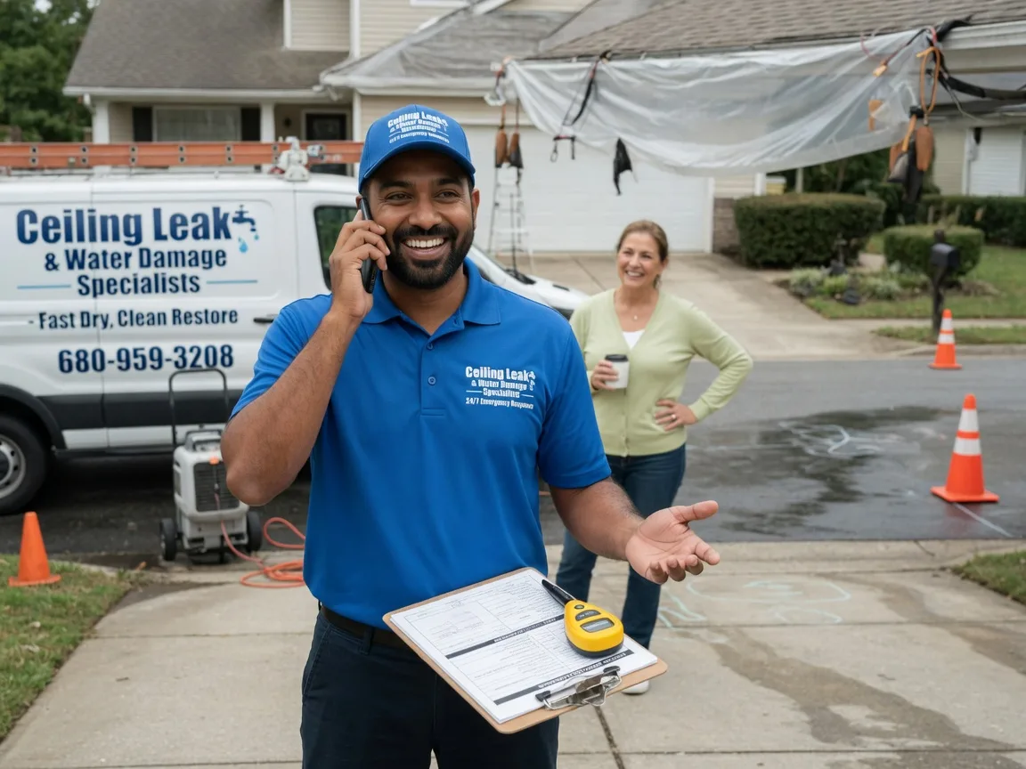 Ceiling Leak Cleanup Hart, TX FAQs